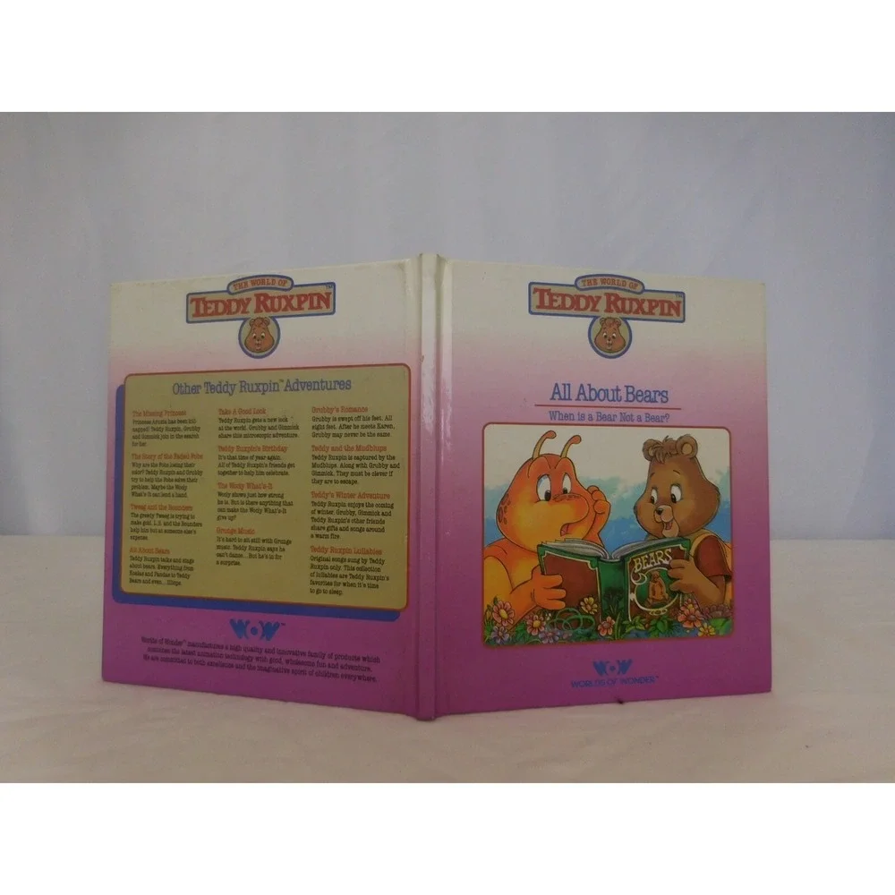 Teddy Ruxpin The Story of All About‎ Bears HC Book ONLY Vintage 1985